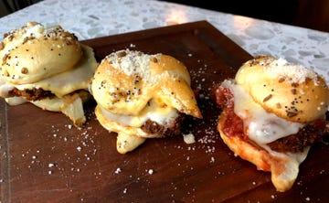 Dish, Food, Cuisine, Ingredient, Breakfast, Brunch, Eggs benedict, Meal, Breakfast sandwich, Slider, 