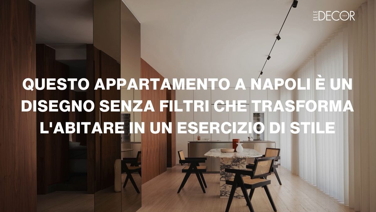 preview for Questo appartamento a Napoli è un disegno senza filtri che trasforma l'abitare in un esercizio di stile