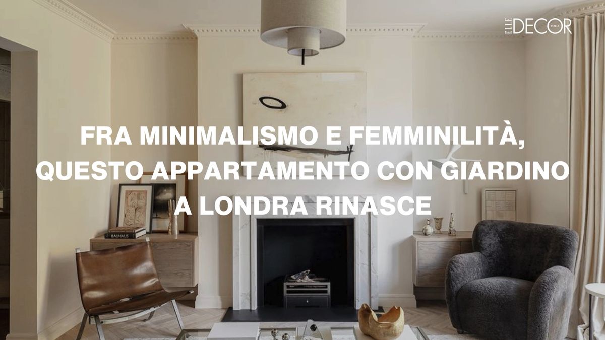 preview for Fra minimalismo e femminilità, questo appartamento con giardino a Londra rinasce