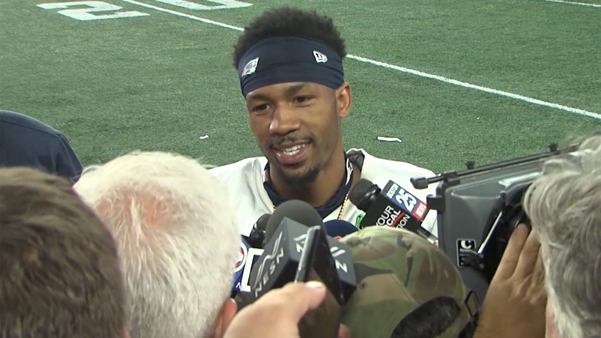 Cornerback Jack Jones, who is facing weapons charges, on field for first  Patriots practice - The Boston Globe