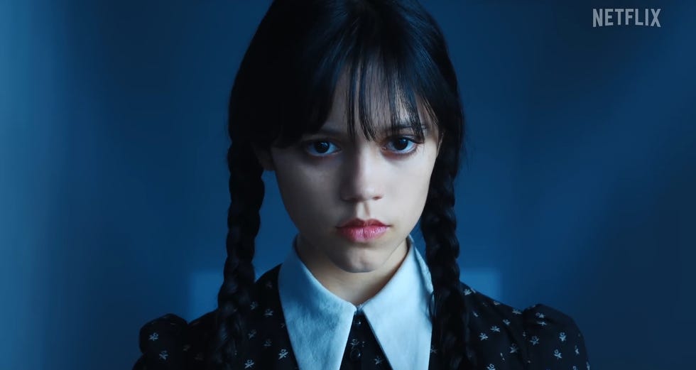 jenna ortega, wednesday addams