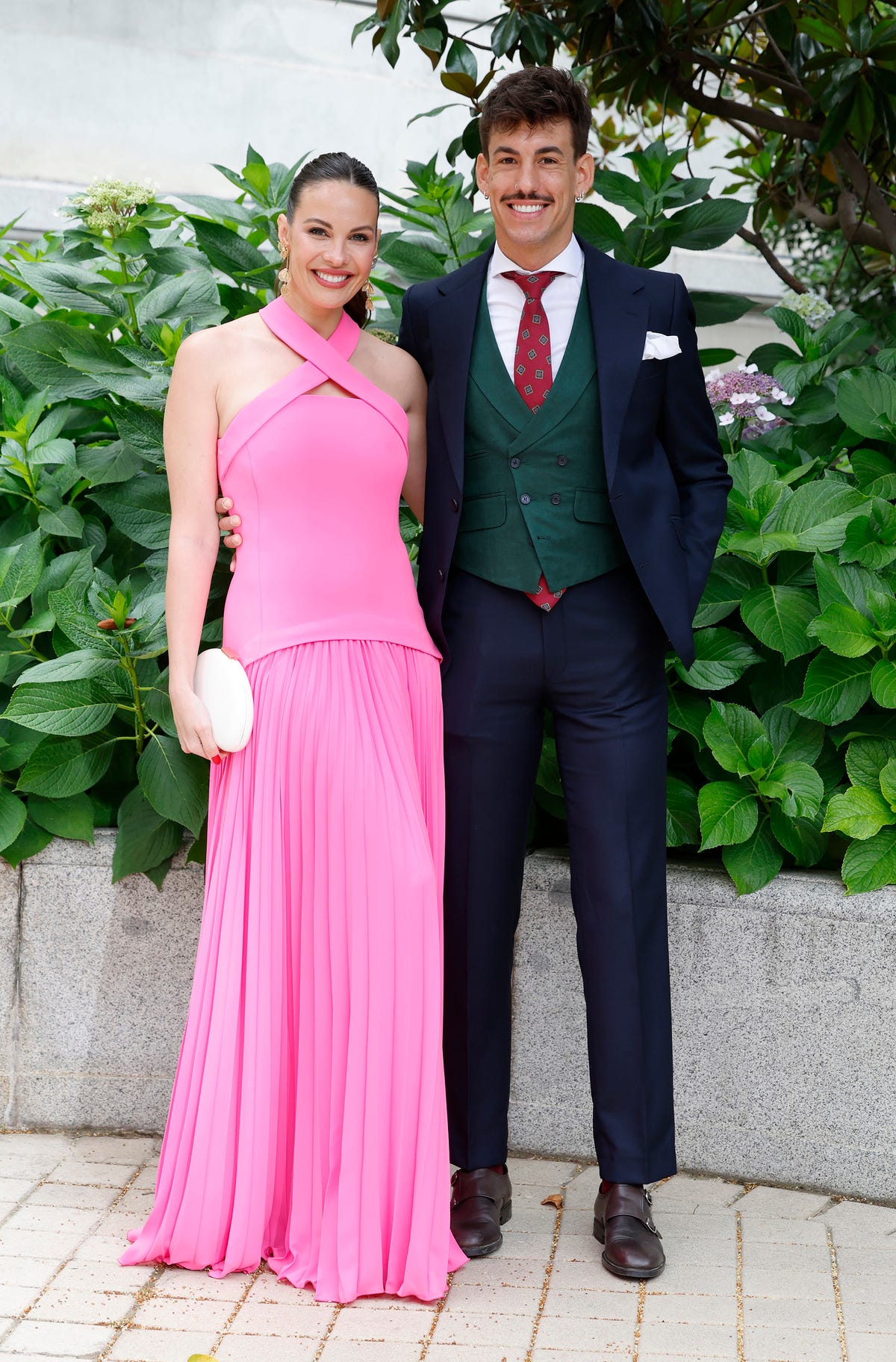 luitingo y jessica bueno en la boda de ana moya