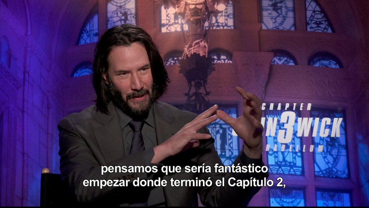 preview for 'John Wick 3': Entrevista con Keanu Reeves