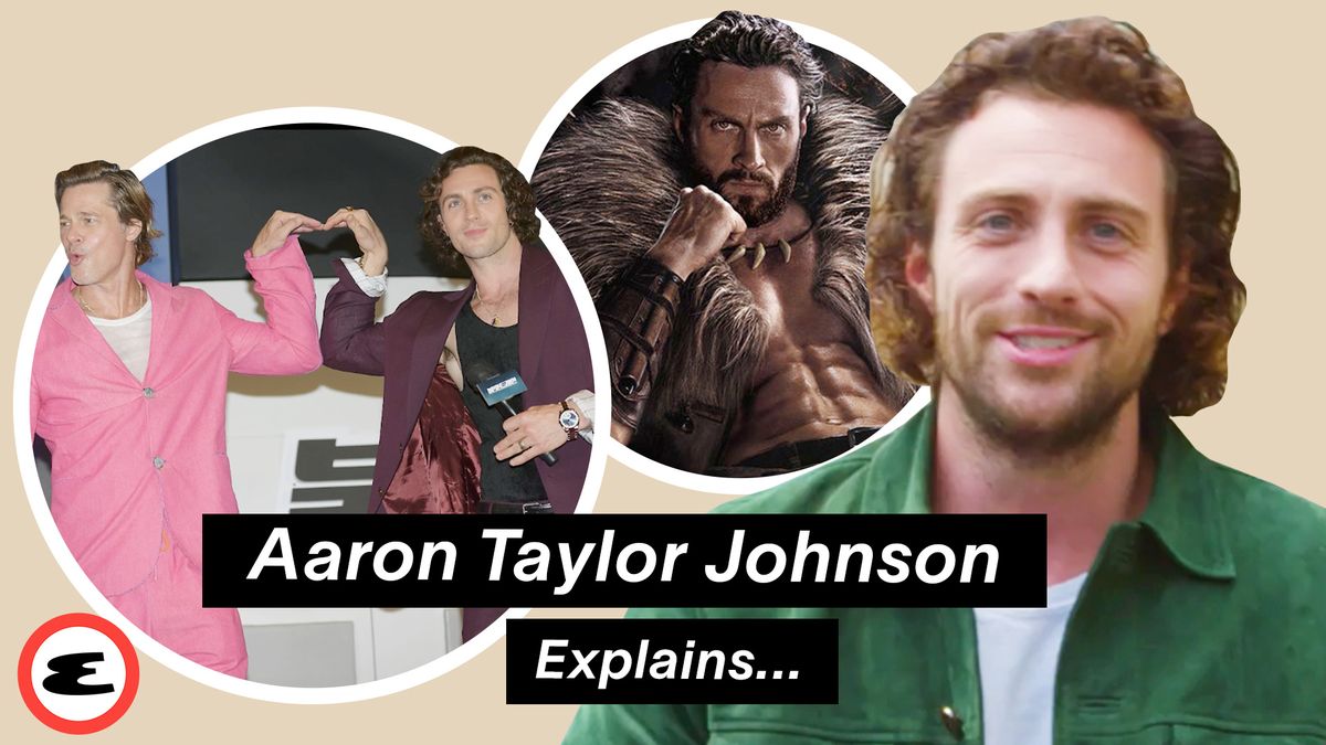 preview for Kraven The Hunter' Star Aaron Taylor-Johnson On Playing Kraven & Past Roles | Explain This | Esquire