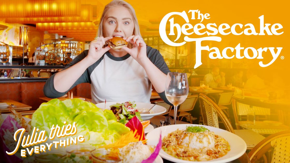 preview for Julia Tries 40 Menu Items At The Cheesecake Factory