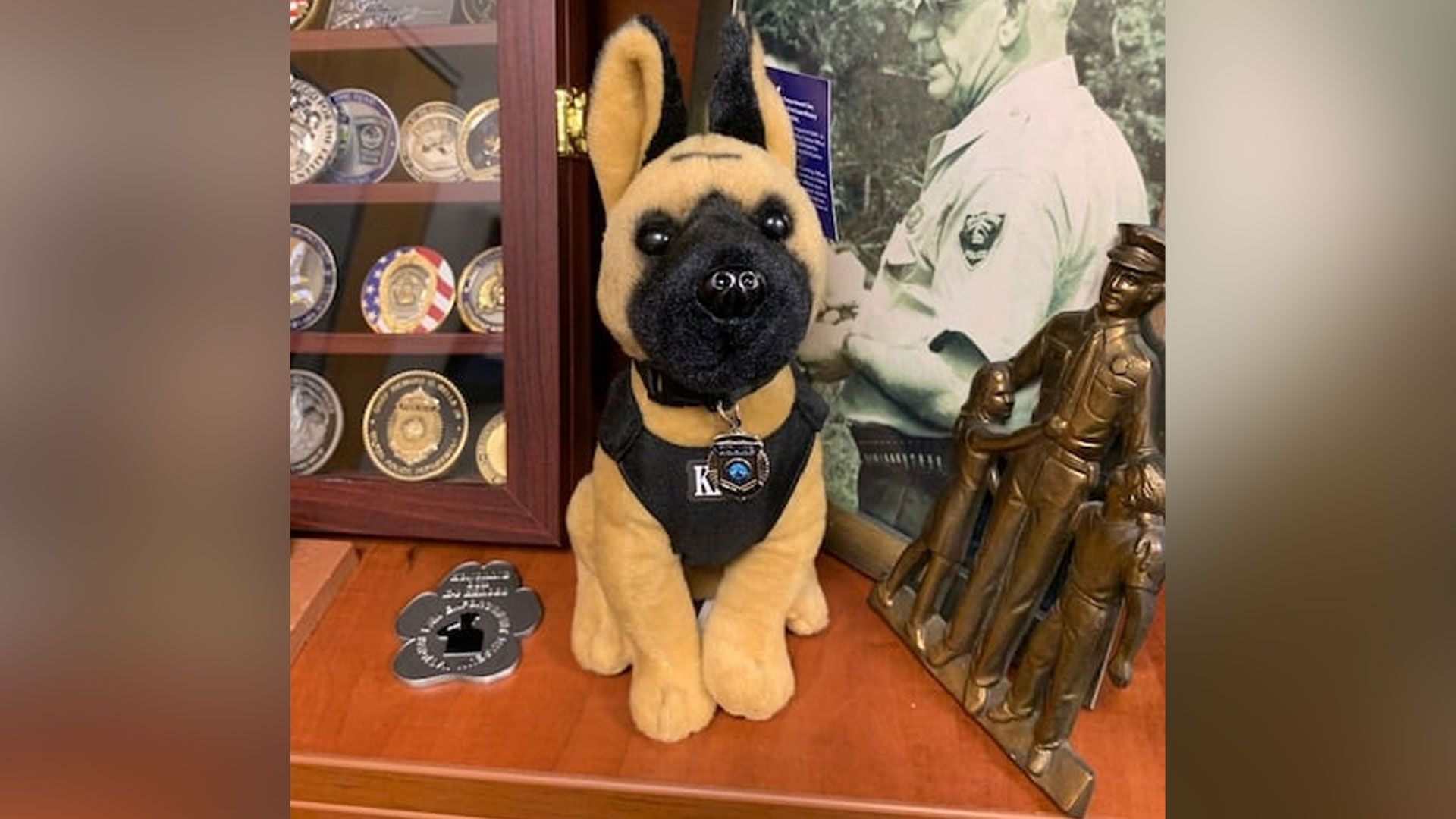 K9 police outlet dog stuffed animal