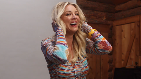 preview for Behind The Scenes of Kaley Cuoco's Cosmopolitan Cover Shoot