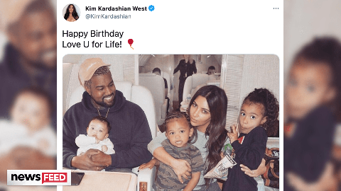 preview for Kim Kardashian Sends Kanye West ADORABLE Birthday Message!