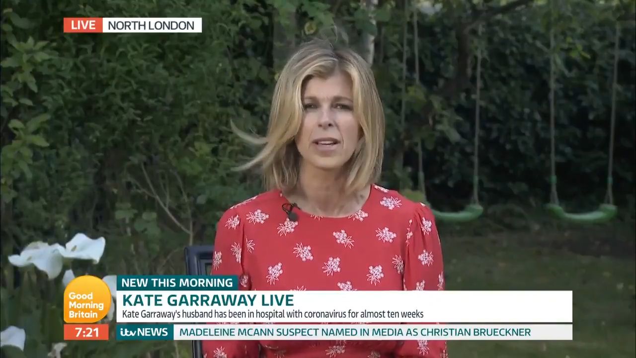 Gmb S Kate Garraway Says Husband Is Covid Free But Extremely Ill