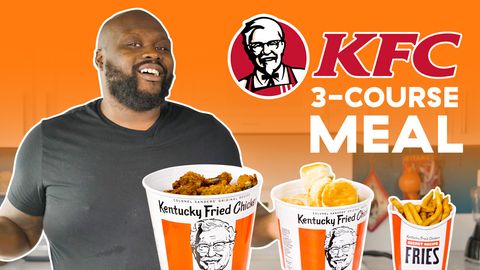 preview for Can He Make A 3-Course Meal Only Using KFC Menu Items?