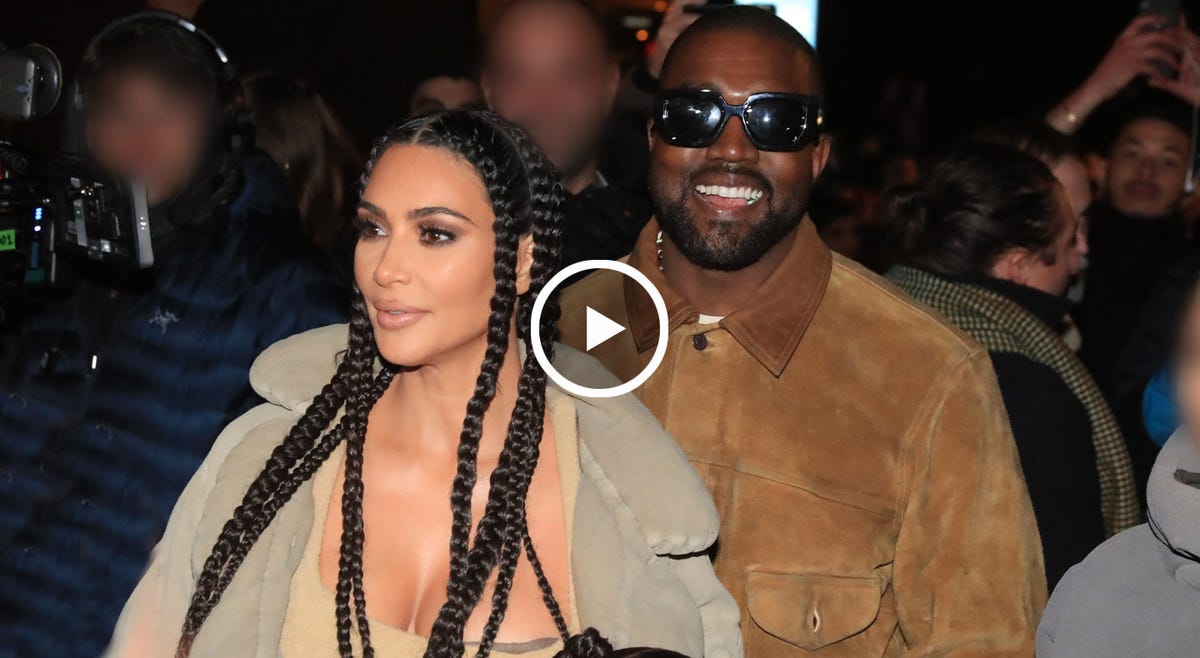 kim kardashian y kanye west tras el polémico primer discurso del rapero
