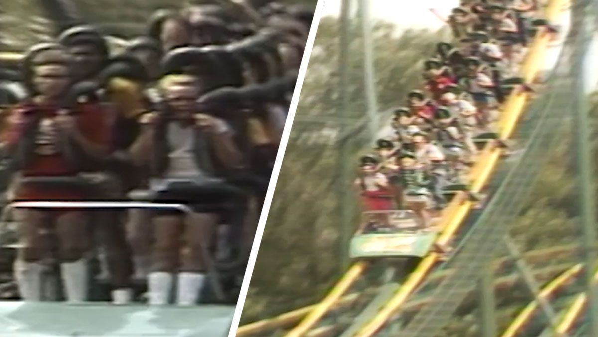 King Cobra Kings Island stand up roller coaster was a world s first