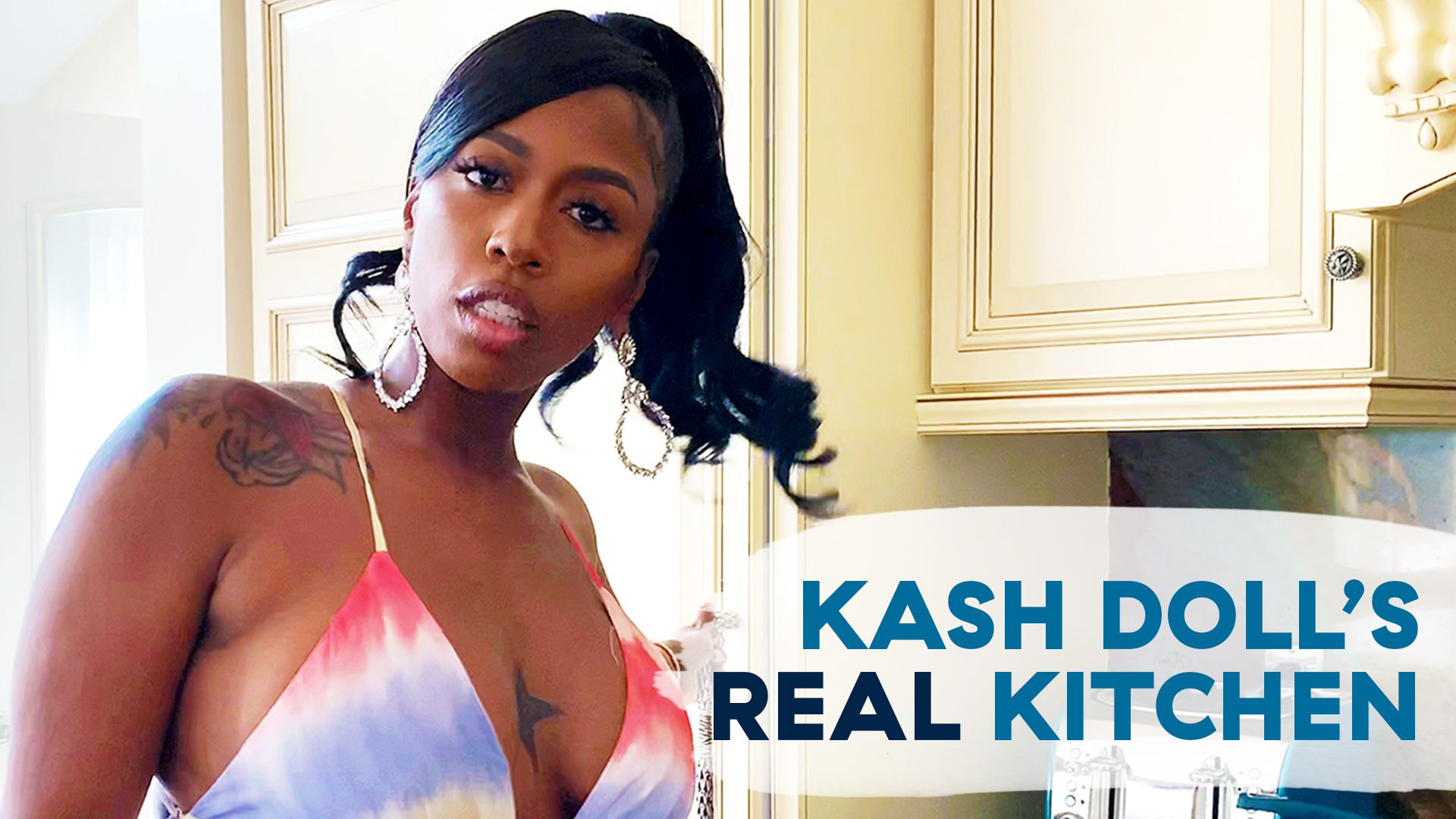 Kash Doll Shows Us Her Huge Home Kitchen And Champagne Collection