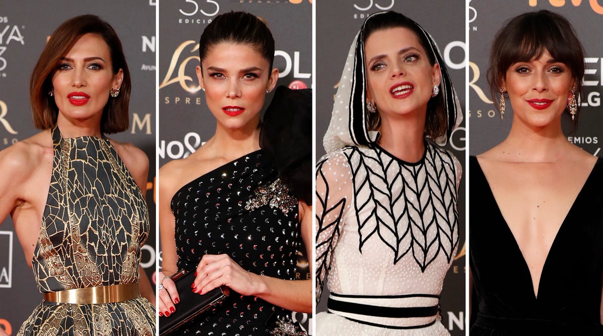 Nieves Álvarez, Juana Acosta, Macarena Gómez, Belén Cuesta, Los Goya 2019, Las mejor vestidas, Rosalía