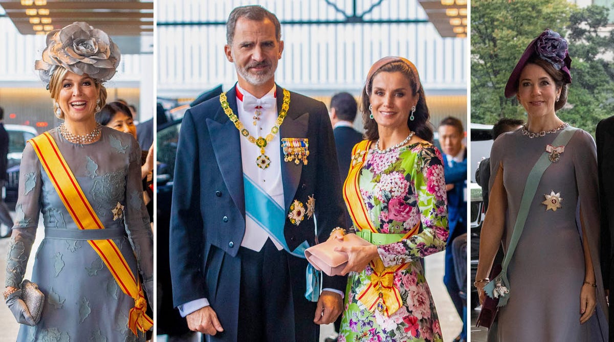 Felipe y Letizia entronización Naruhito Japón