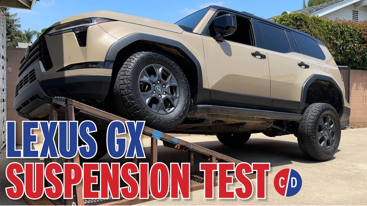 We look under the 2024 lexus gx550 and test its suspension