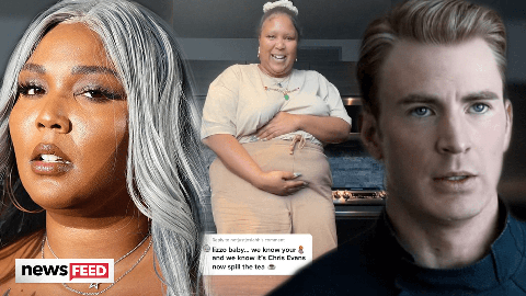 preview for Lizzo Jokes She's PREGNANT With Chris Evans' Baby After DM Flirting!