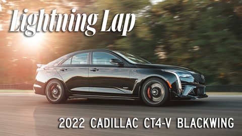 preview for 2022 Cadillac CT4-V Blackwing at Lightning Lap 2022