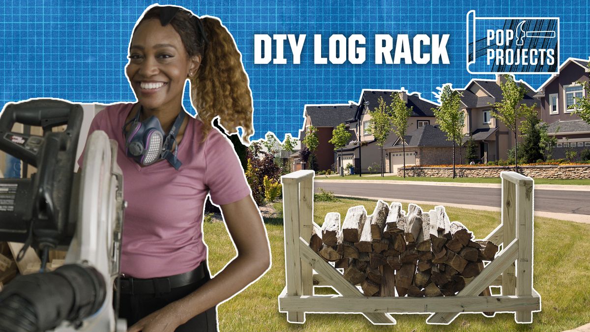preview for Hone your Woodworking Skills and Build a Log Rack