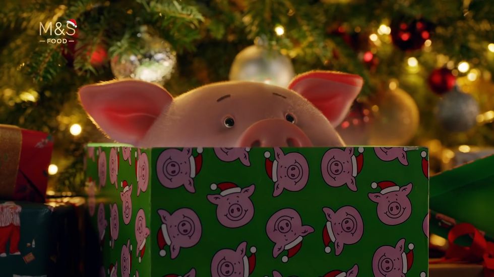 marks and spencer christmas advert 2021 percy pig