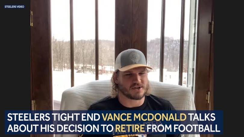 Steelers tight end Vance McDonald retiring after 8 seasons