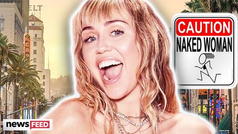 preview for Miley Cyrus Climbed A Hollywood Sign NAKED!
