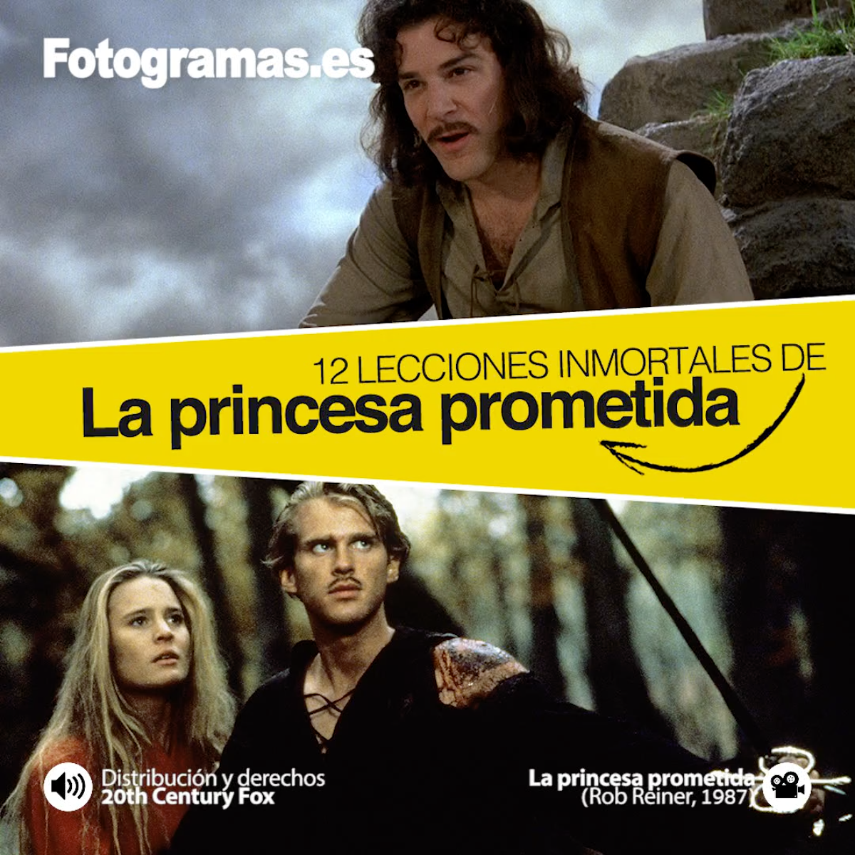 robin wright y cary elwes en una escena de la princesa prometida