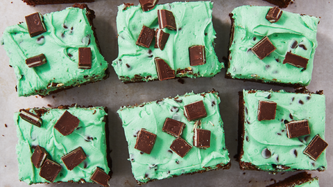 preview for If You Love Andes Chocolates, These Mint Chip Brownies Are for you.