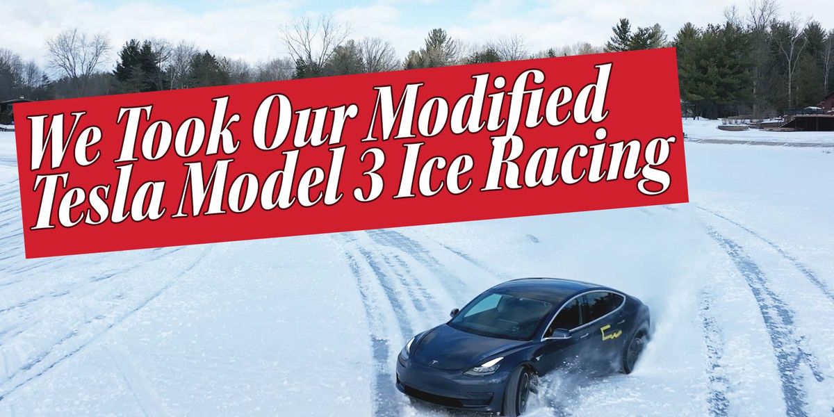 Watch Our Tesla Model 3 Go Ice Autocrossing