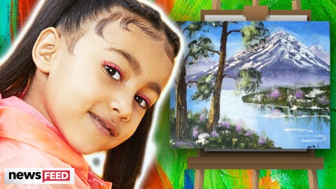 Tiktoker Proves North West S Oil Painting Is Real