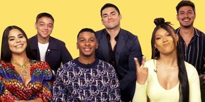 the cast of on my block poses for a camera