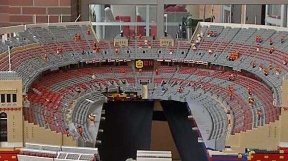 Ohio Stadium in Legos