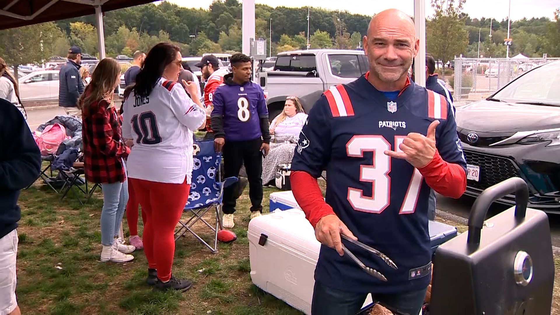 Photos: It's tailgate time for local Patriots fans at Gillette