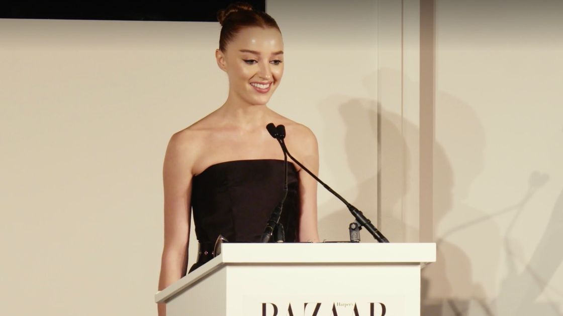 preview for Golda Rosheuvel presents to Phoebe Dynevor at Women of the Year Awards 2021