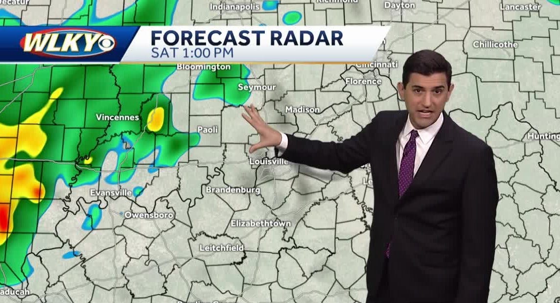 Continued warm, few showers possible Saturday