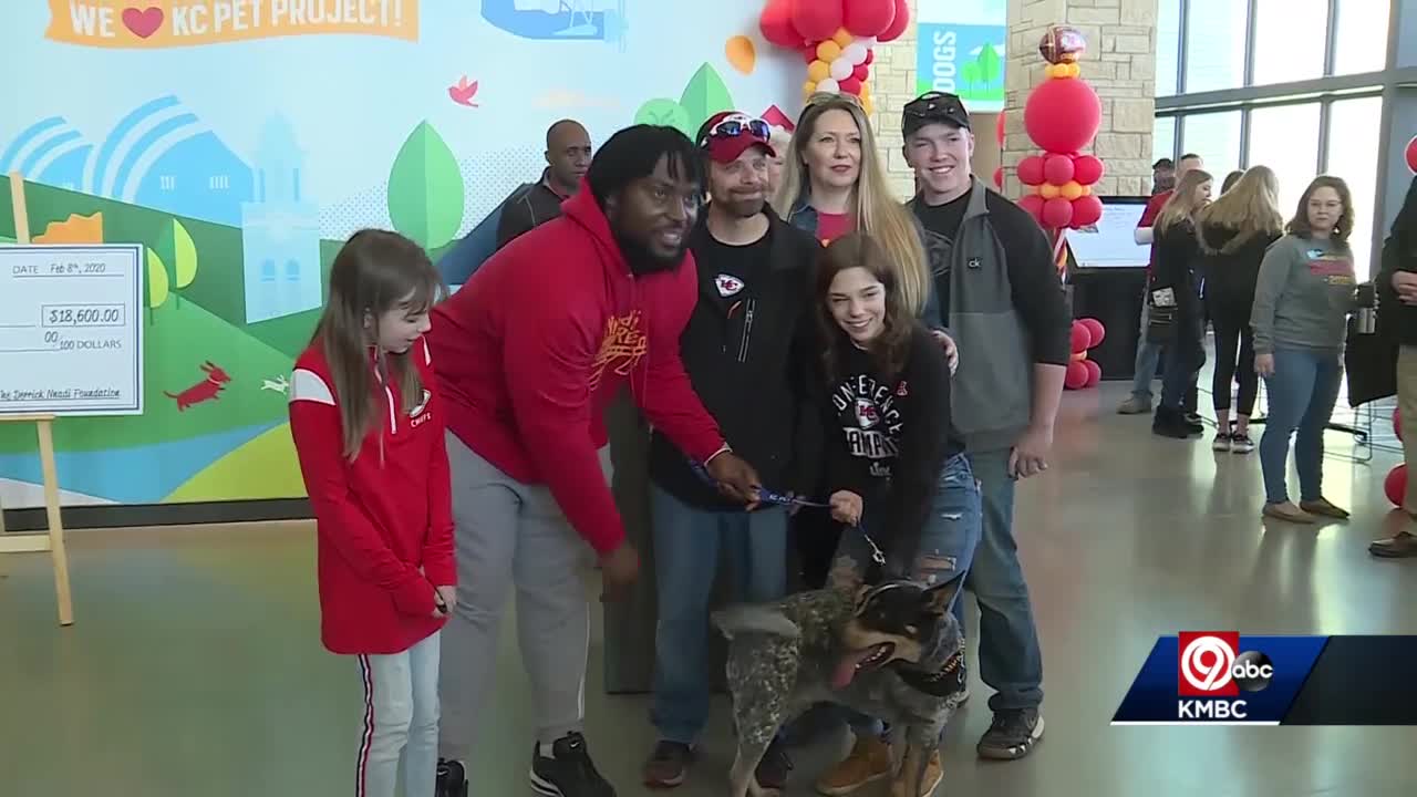 Kansas City Chiefs player pays every adoption fee at dog shelter