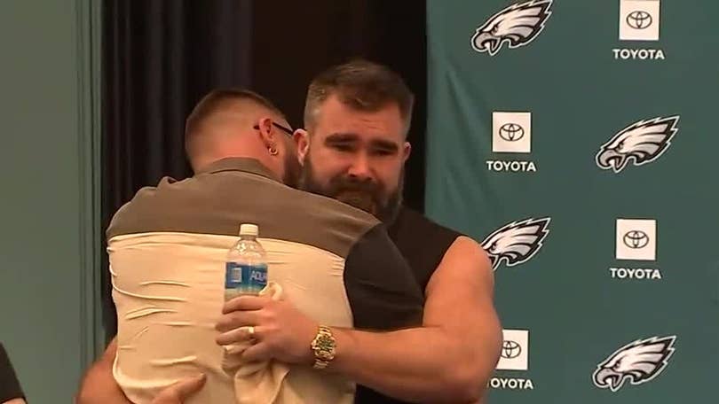 Jason Kelce announces retirement in tear-packed press conference