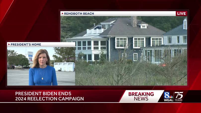 President remains at Delaware home after dropping out of race