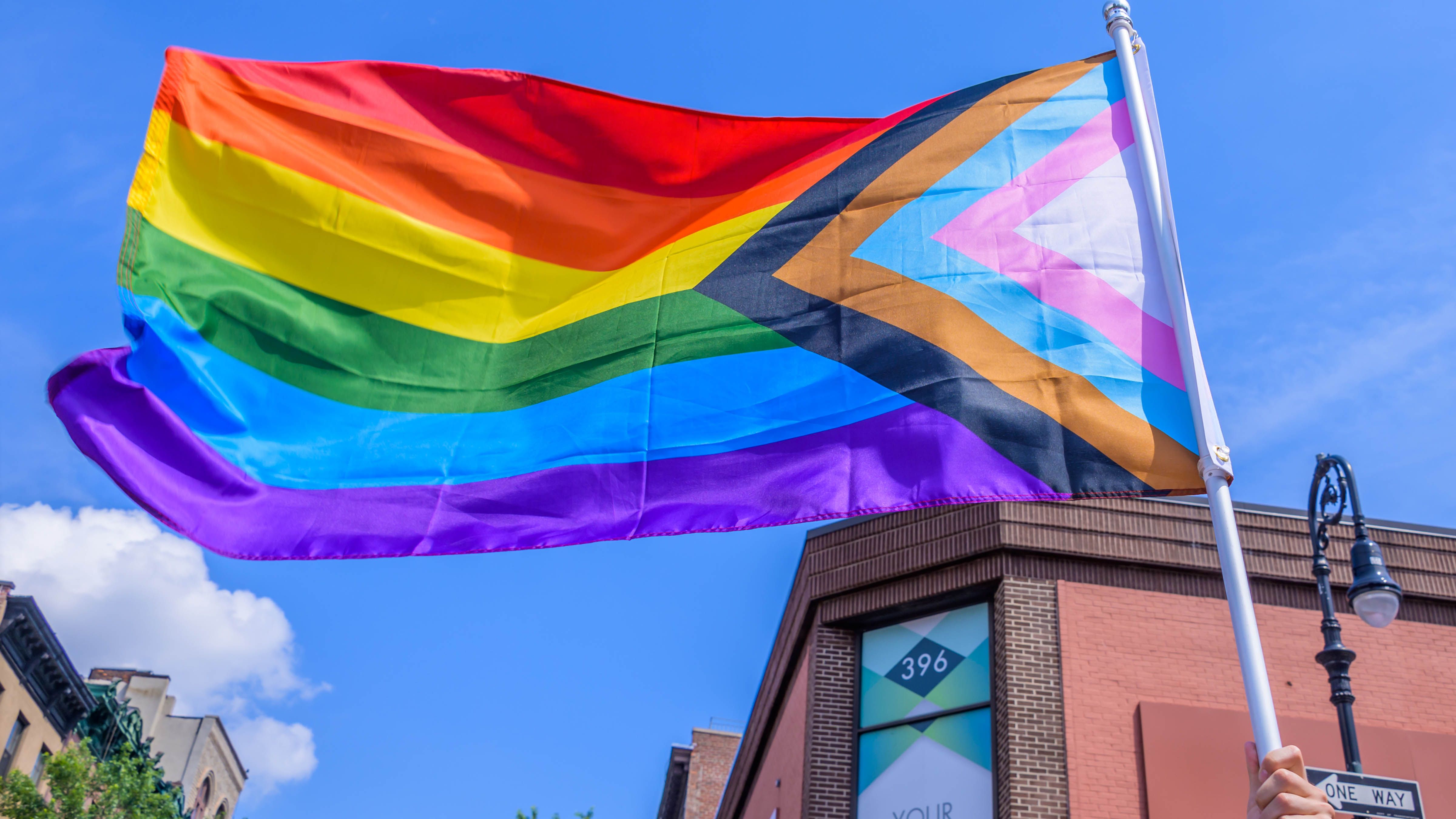 gay pride rainbow flag colors