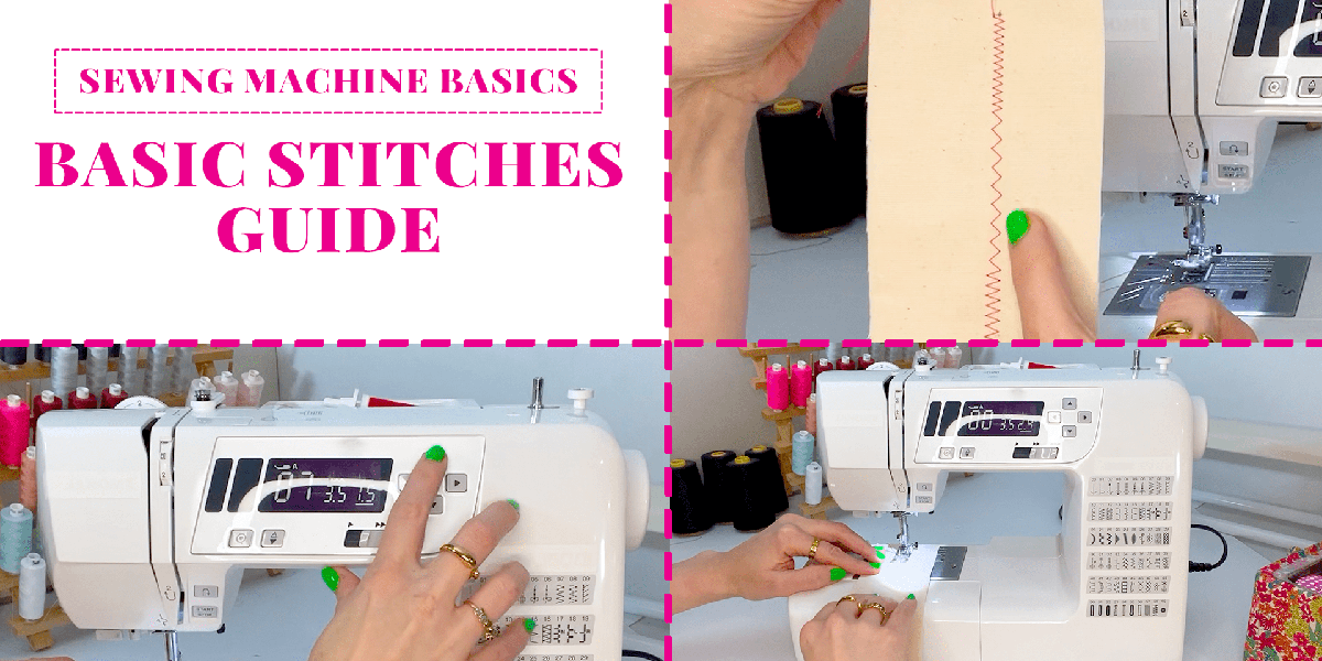 Learn the basic stitches on your sewing machine with our video guide