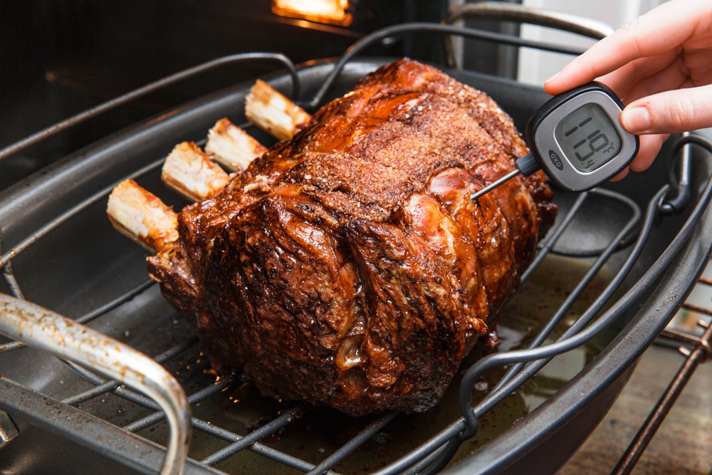 ribeye roast on grill