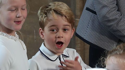 preview for Prince George Was All Smiles at Princess Eugenie’s Wedding