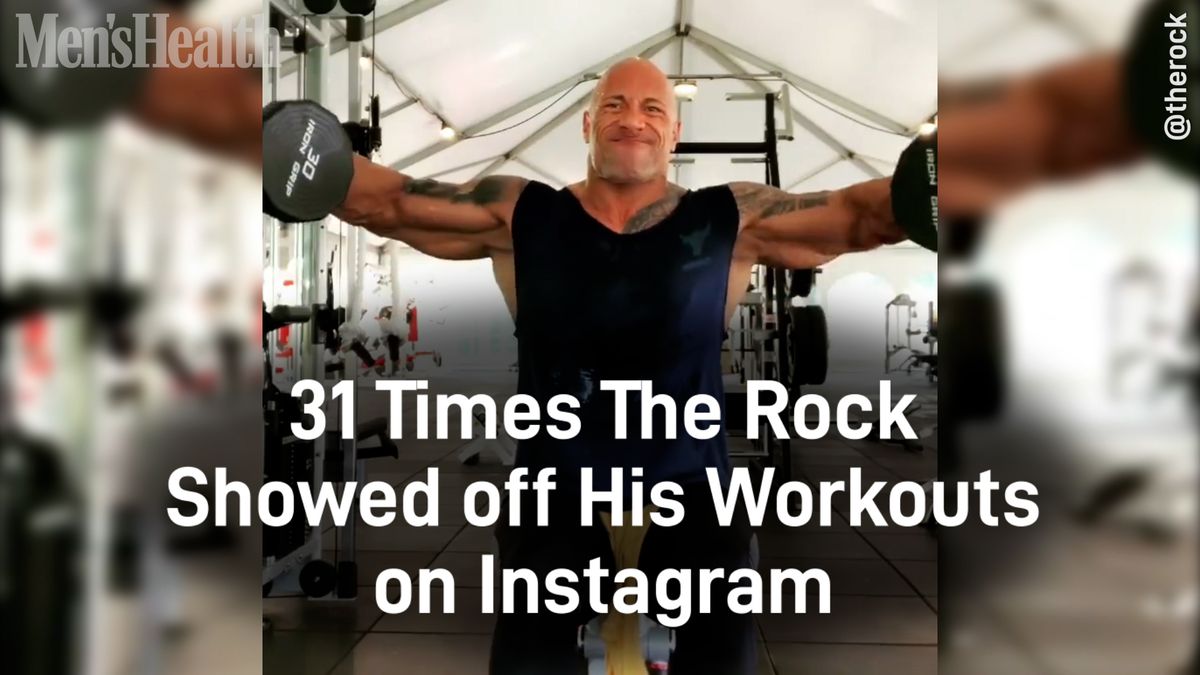 preview for 31 Times The Rock Showed off His Workouts on Instagram