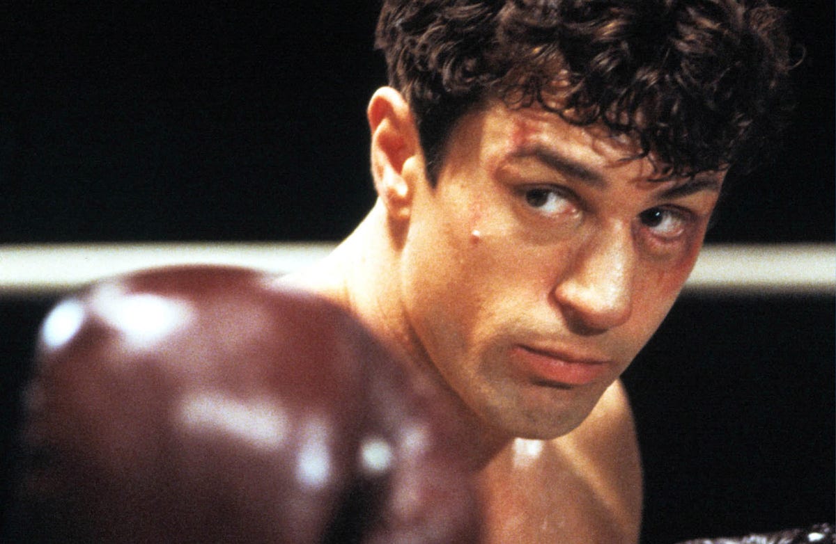 The spectacular poster for the re-release of ‘Raging Bull’ reminds us why it is still the best boxing movie in cinema history