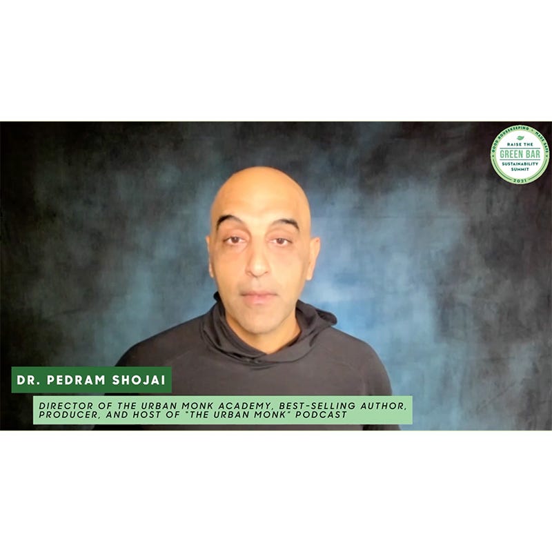 good housekeeping and made safe raise the green bar sustainability summit 2021 logo with speaker headshots