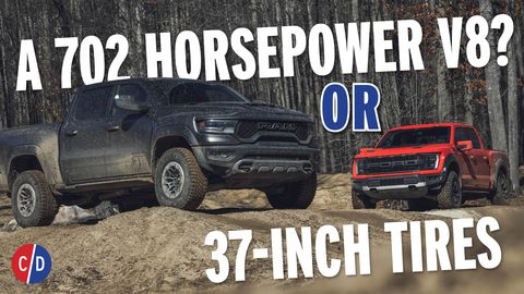 preview for Who Wins When You Take the Ford F-150 Raptor and Ram 1500 TRX On an Off-Road 4x4 Adventure? Everyone.