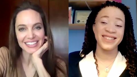 preview for A Reunion Conversation with Angelina Jolie and RefuSHE Alumna Chantale Zuzi