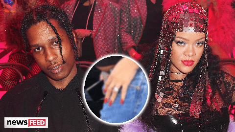 preview for Rihanna Sparks Engagement Rumors After Rocking HUGE Diamond Ring!