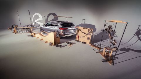 preview for We Celebrate the Infiniti QX50 with a Rube Goldberg Machine