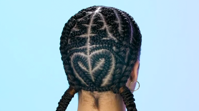 Heart Braid Hair Idea for Valentine's Day - Stylish Life for Moms